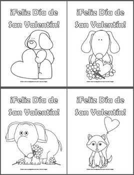 Valentines day animal coloring pages