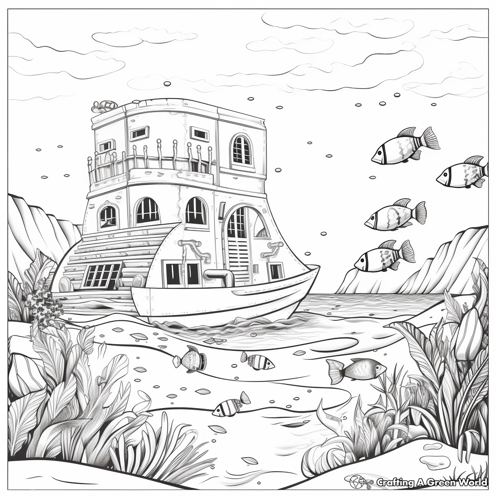 Summer bucket list coloring pages