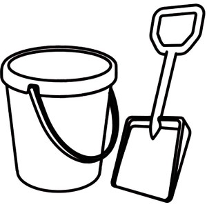 Sand shovel template