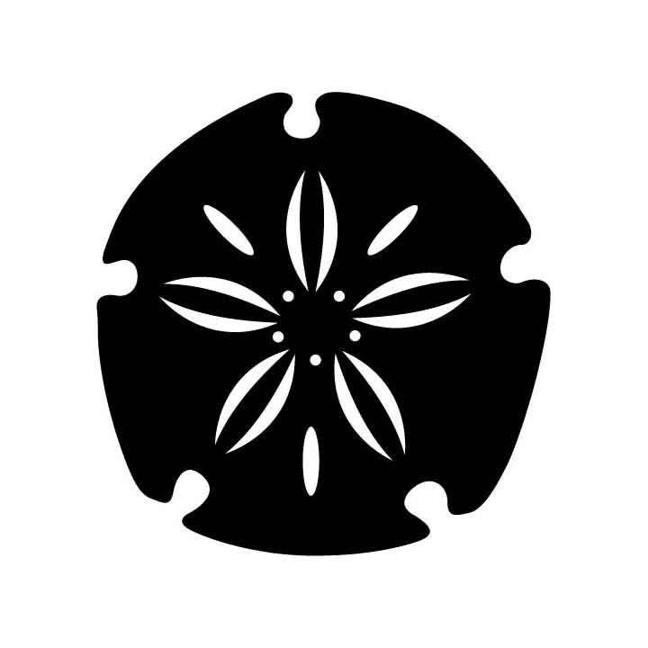 Sand dollar instant download vector eps dxf svg png vinyl cutter ready t