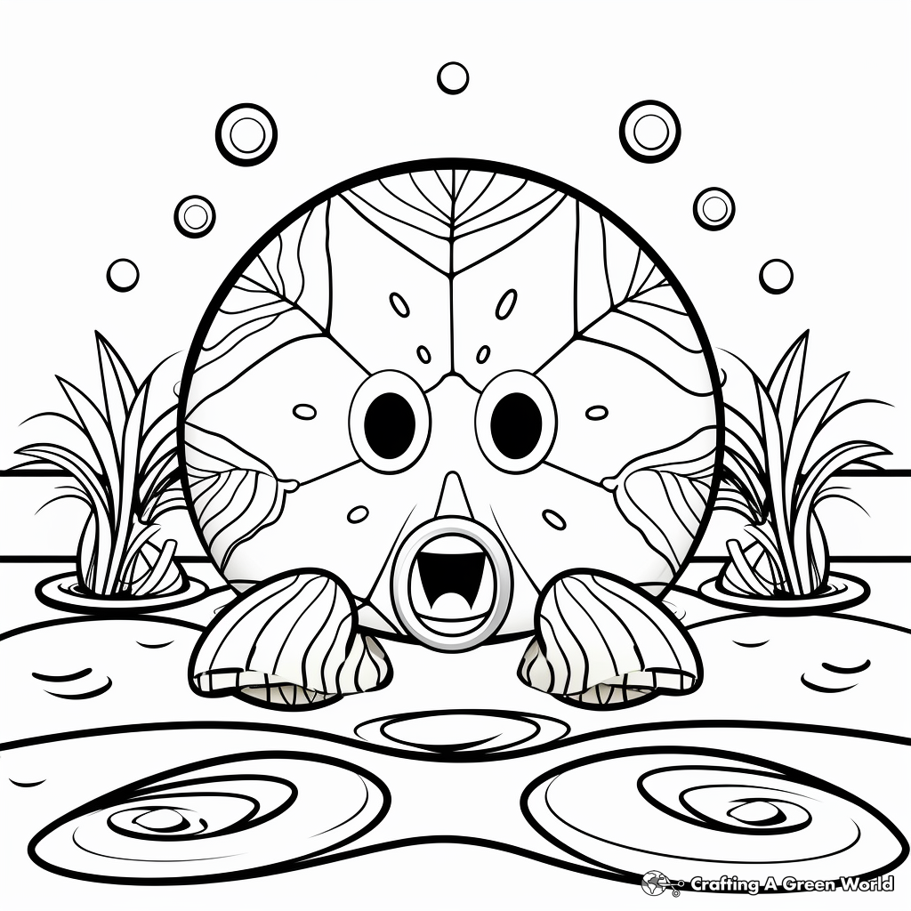 Sand dollar coloring pages
