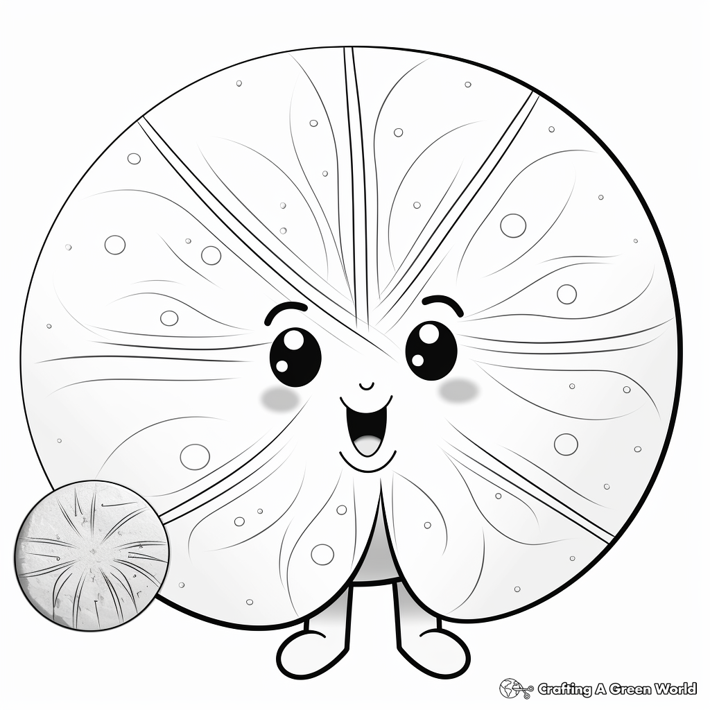 Sand dollar coloring pages