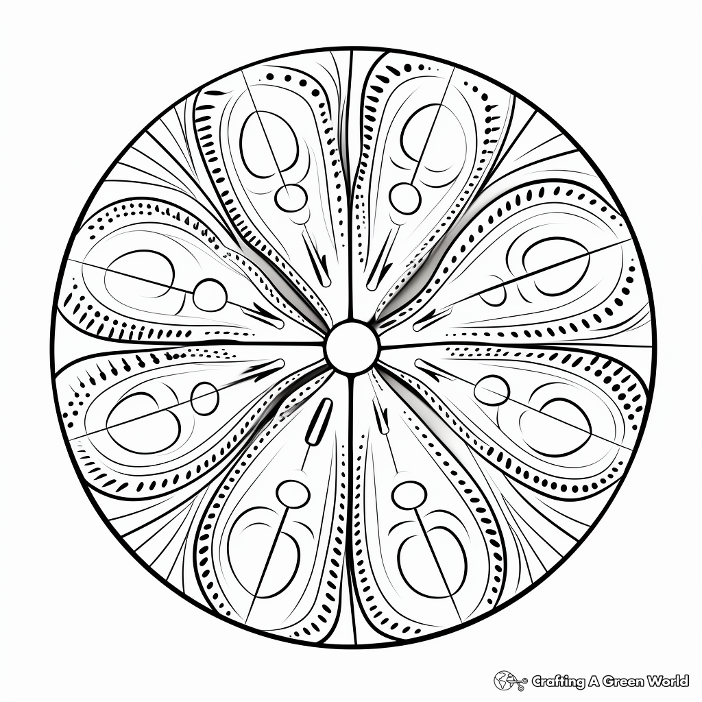 Sand dollar coloring pages