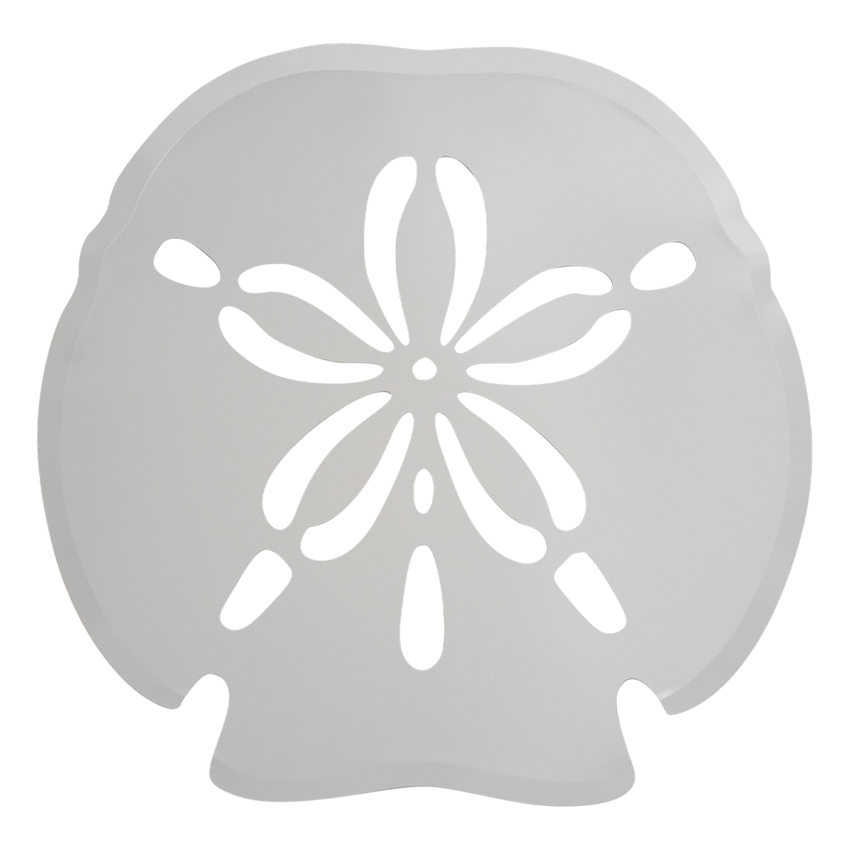 Large metal sand dollar wall art