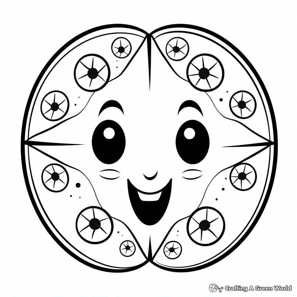 Sand dollar coloring pages