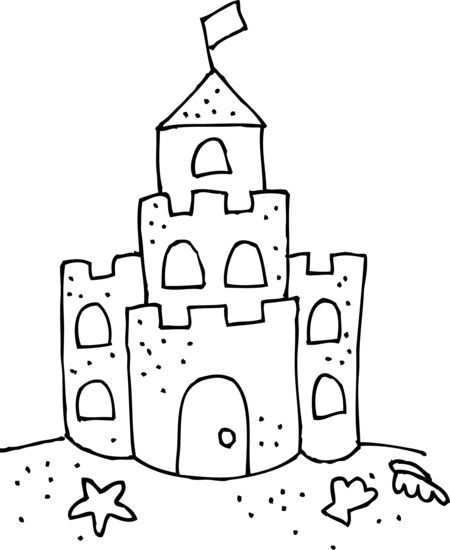 Sandcastle template printable