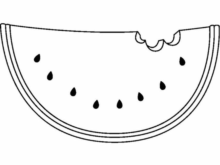 Fun watermelon coloring page for summer activities