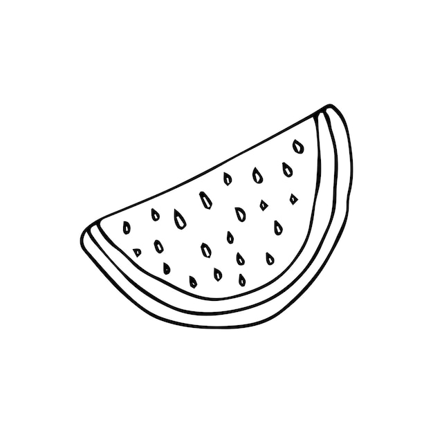 Page watermelon line illustration vectors illustrations for free download