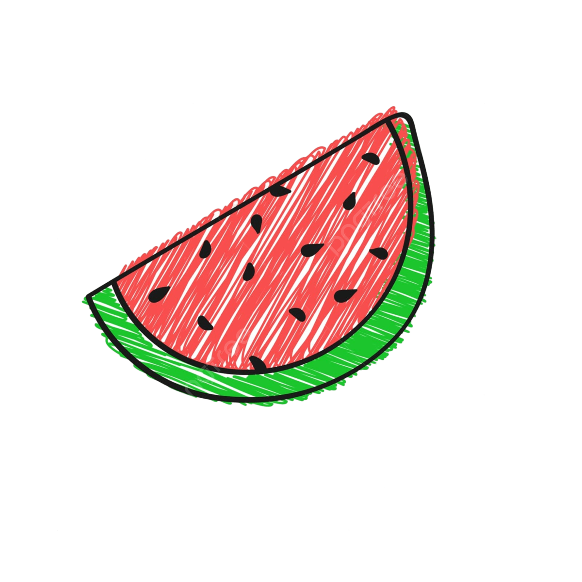 Rebanada de sandãa con ilustraciãn de vector de degradado de color doodltyle vector png baya imagen parte png y vector para dcargar gratis