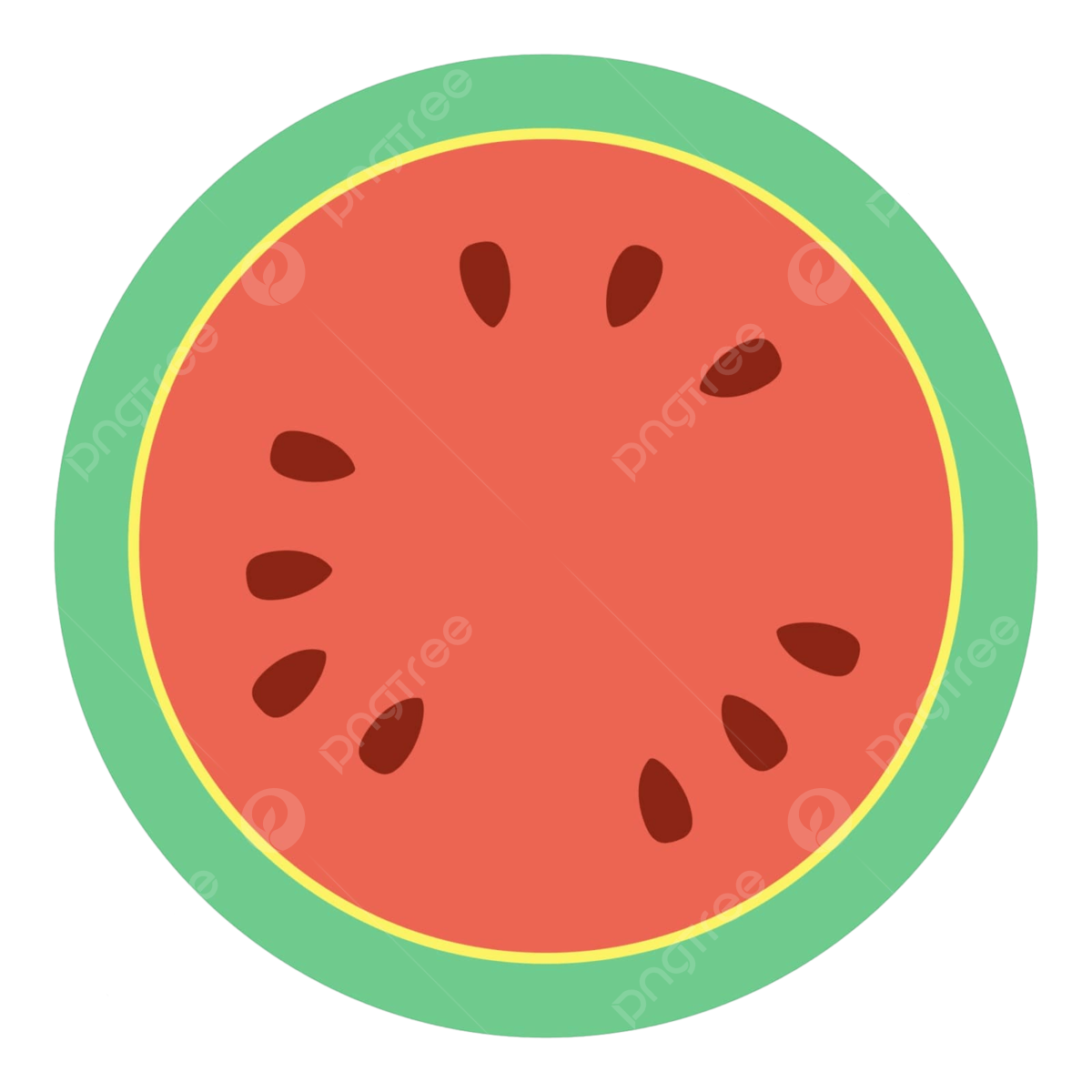 Rebanada de sandãa sobre fondo blanco objeto ideal para el diseão de impriãn darrollo web y darrollo de aplicacion vector png corte fruta frcura png y vector para dcargar gratis