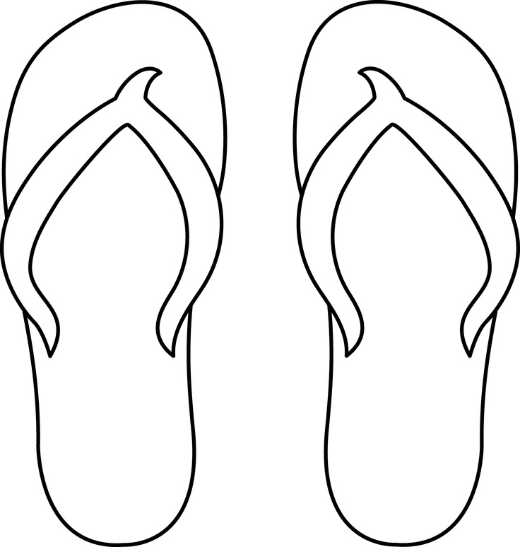 Flip flop coloring pages