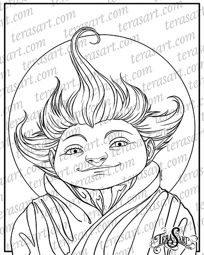 Sandman coloring page