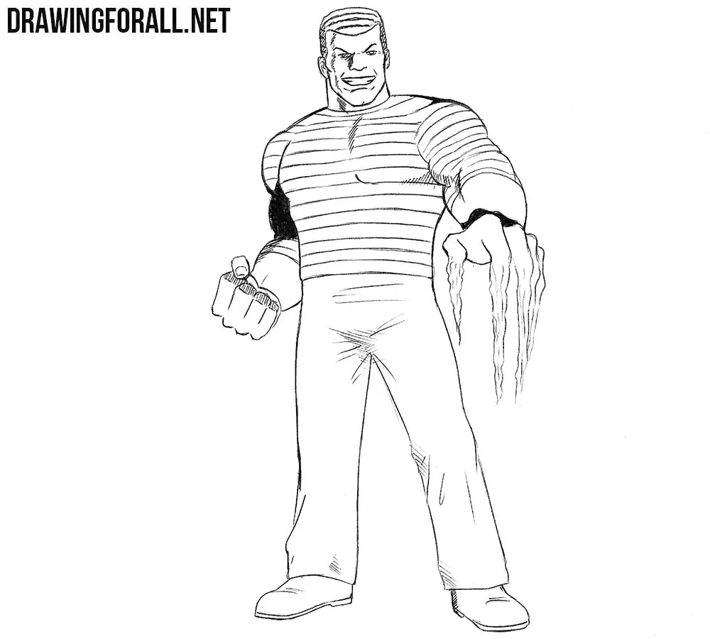 How to draw sandman from marvel