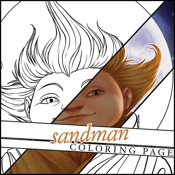 Sandman coloring page