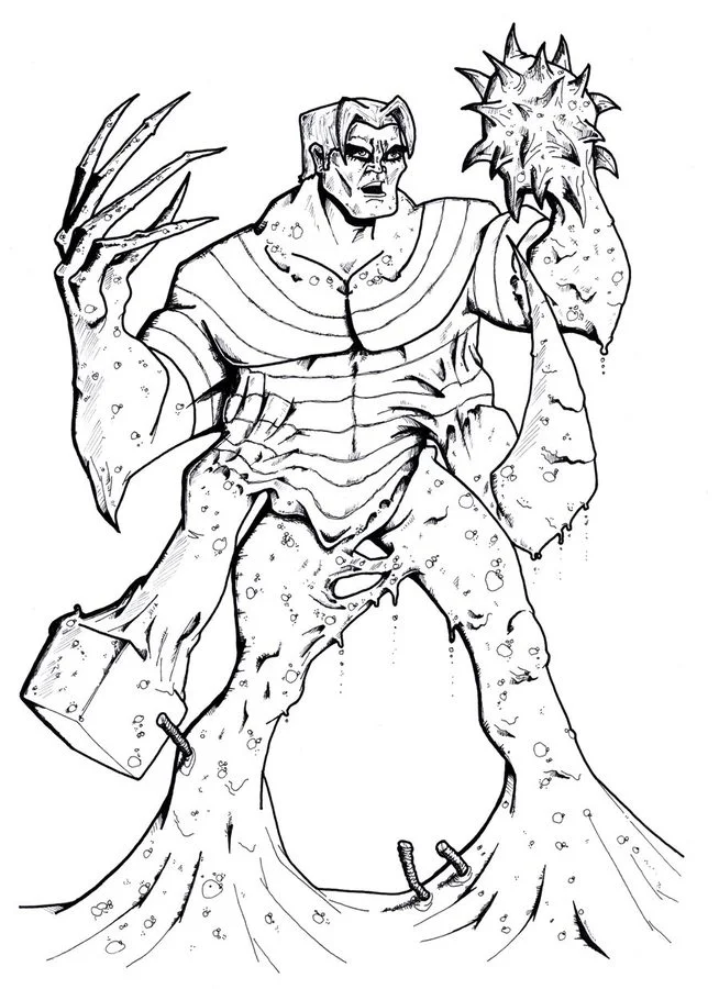 Coloring pages sandman printable for kids adults free