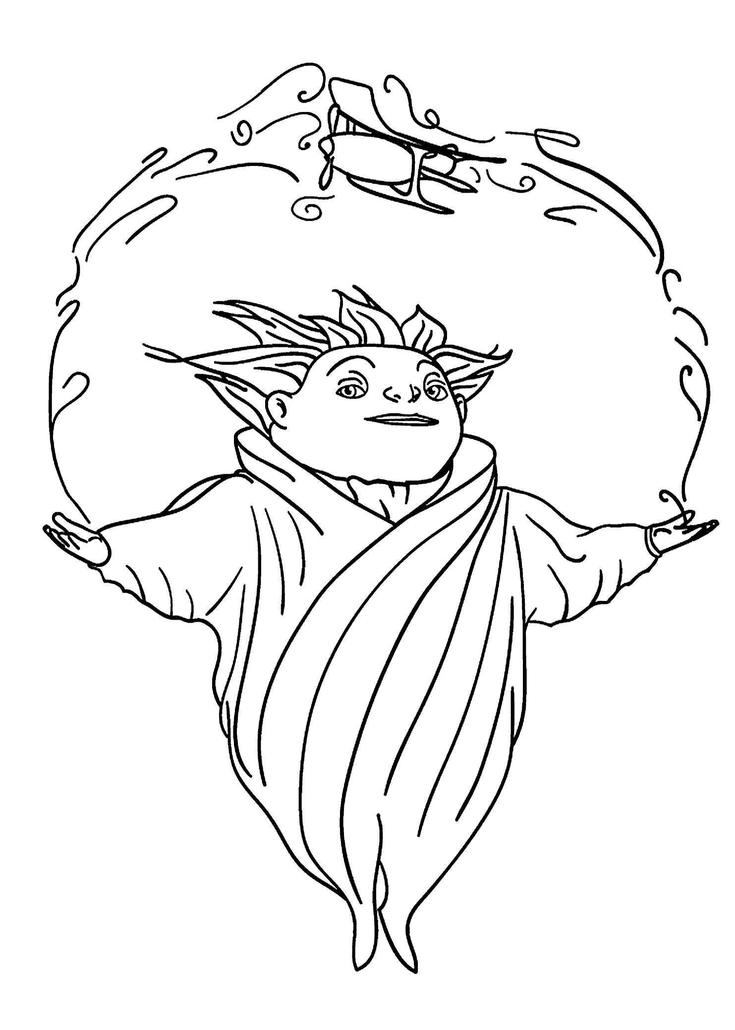 Sandman from rise of the guardians coloring pages for kids printable free elsa coloring pages fairy coloring pages coloring pages