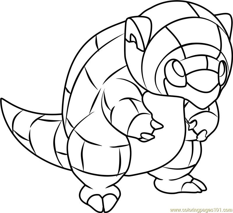 Alola sandshrew pokemon sun and moon coloring page moon coloring pages pokemon coloring pages pokemon coloring