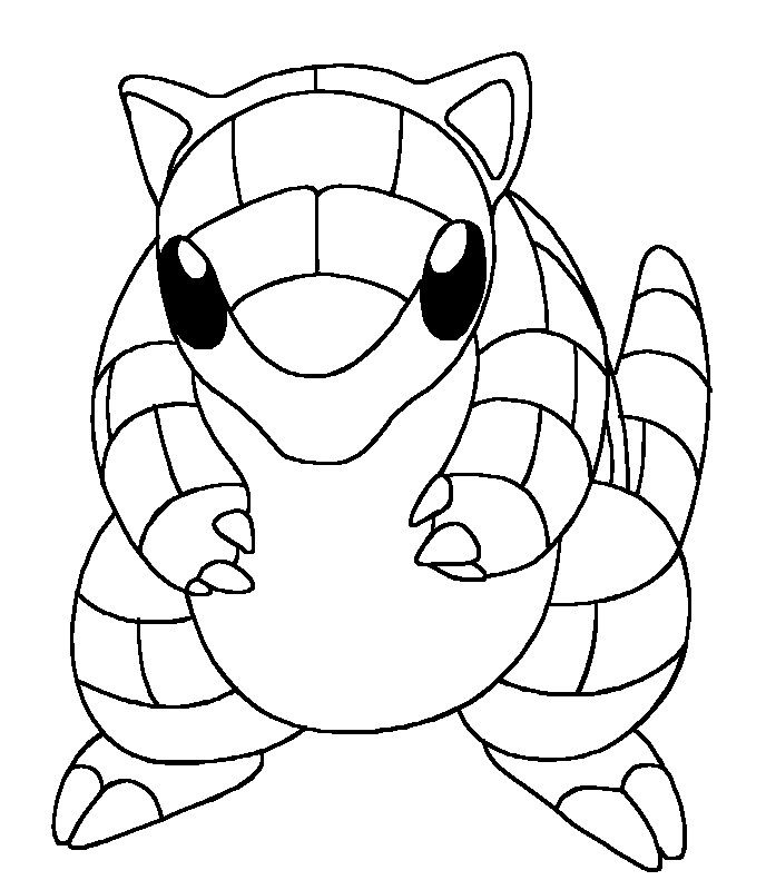 Printable sandshrew pokemon sun and moon coloring pages moon coloring pages super coloring pages pokemon coloring pages