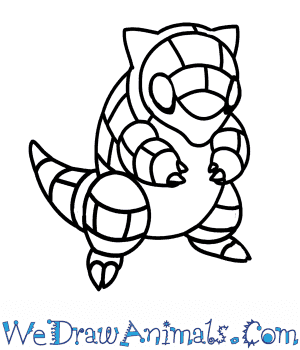 How to draw sandshrew pokemon