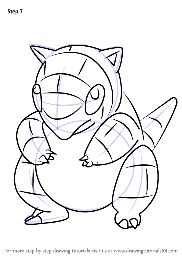How to draw sandshrew from pokemon go pokemon go step by step
