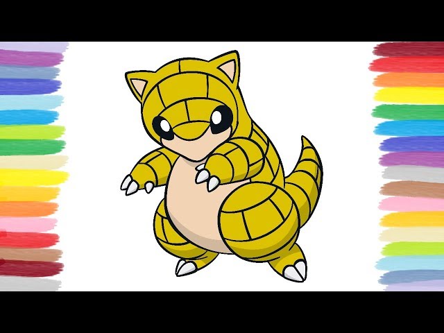 How to color sandshrew pokãmon