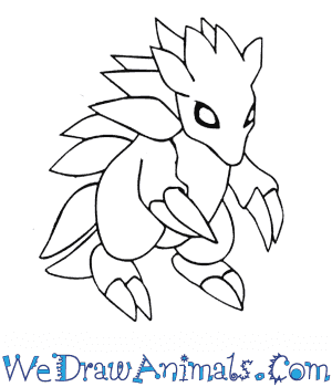 How to draw sandslash pokemon