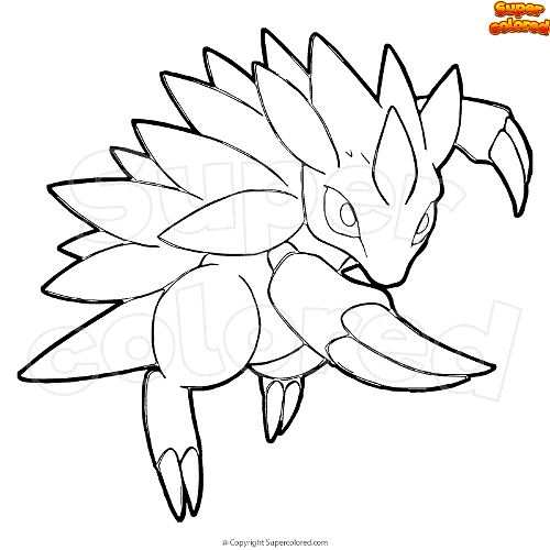 Coloring page pokemon sandslash