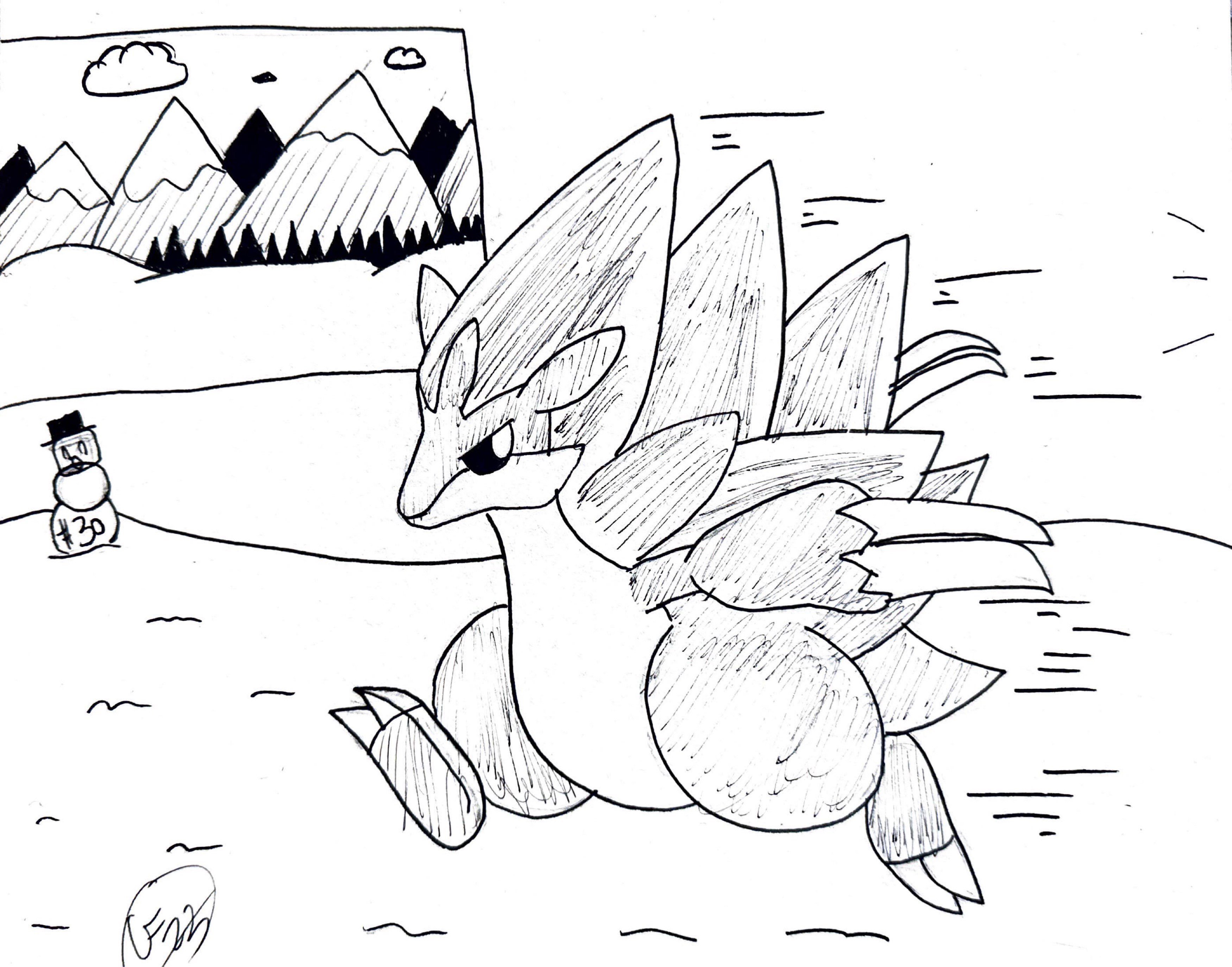 Crazy on x inktober day