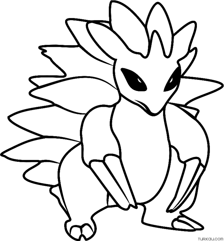 Pokemon sandslash coloring page