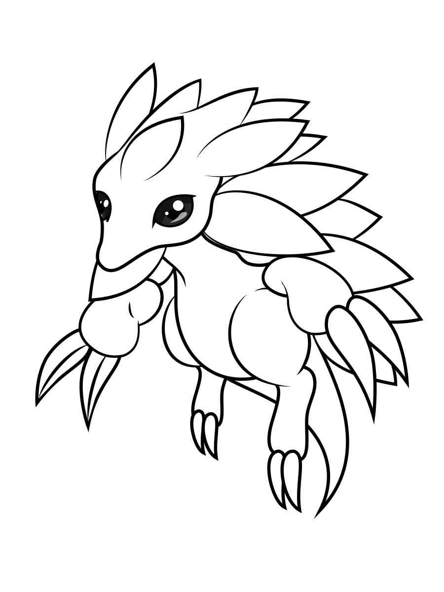 Pokemon sandslash coloring pages