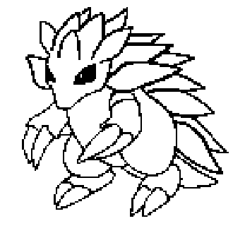Coloring sandslash picture