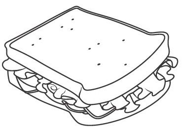 Free digital stamp sandwich coloring pages cute coloring pages food coloring pages