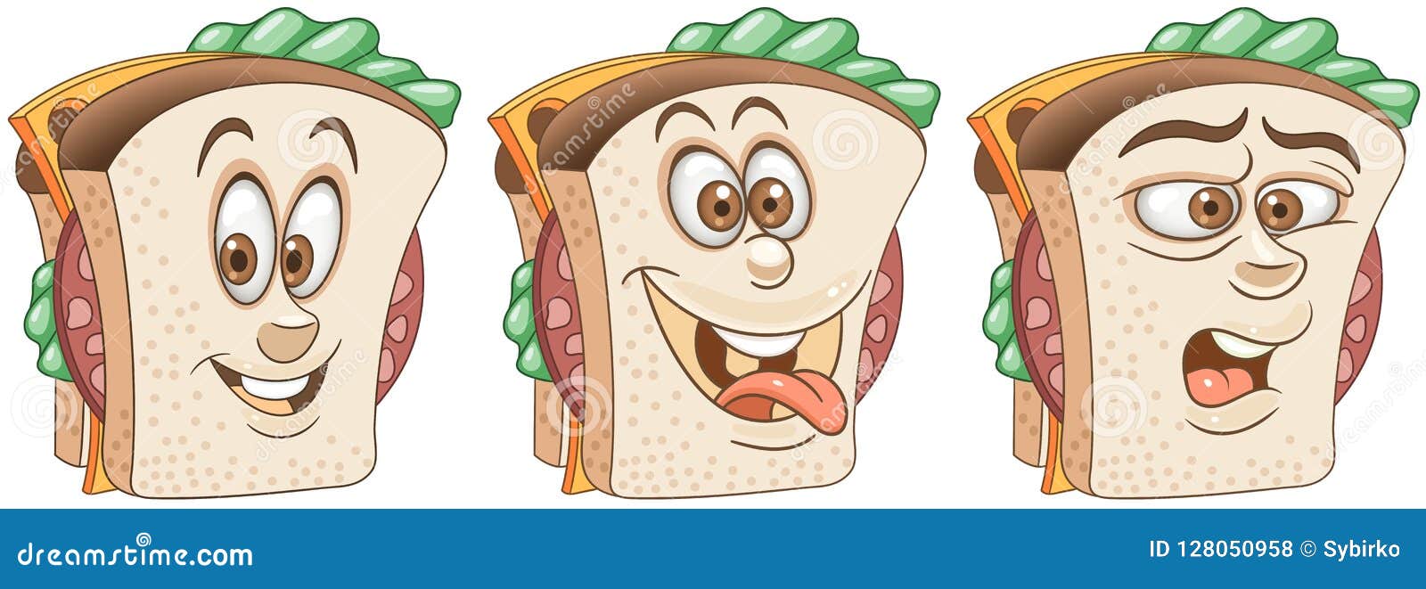 Sandwich snack food concept stock vector