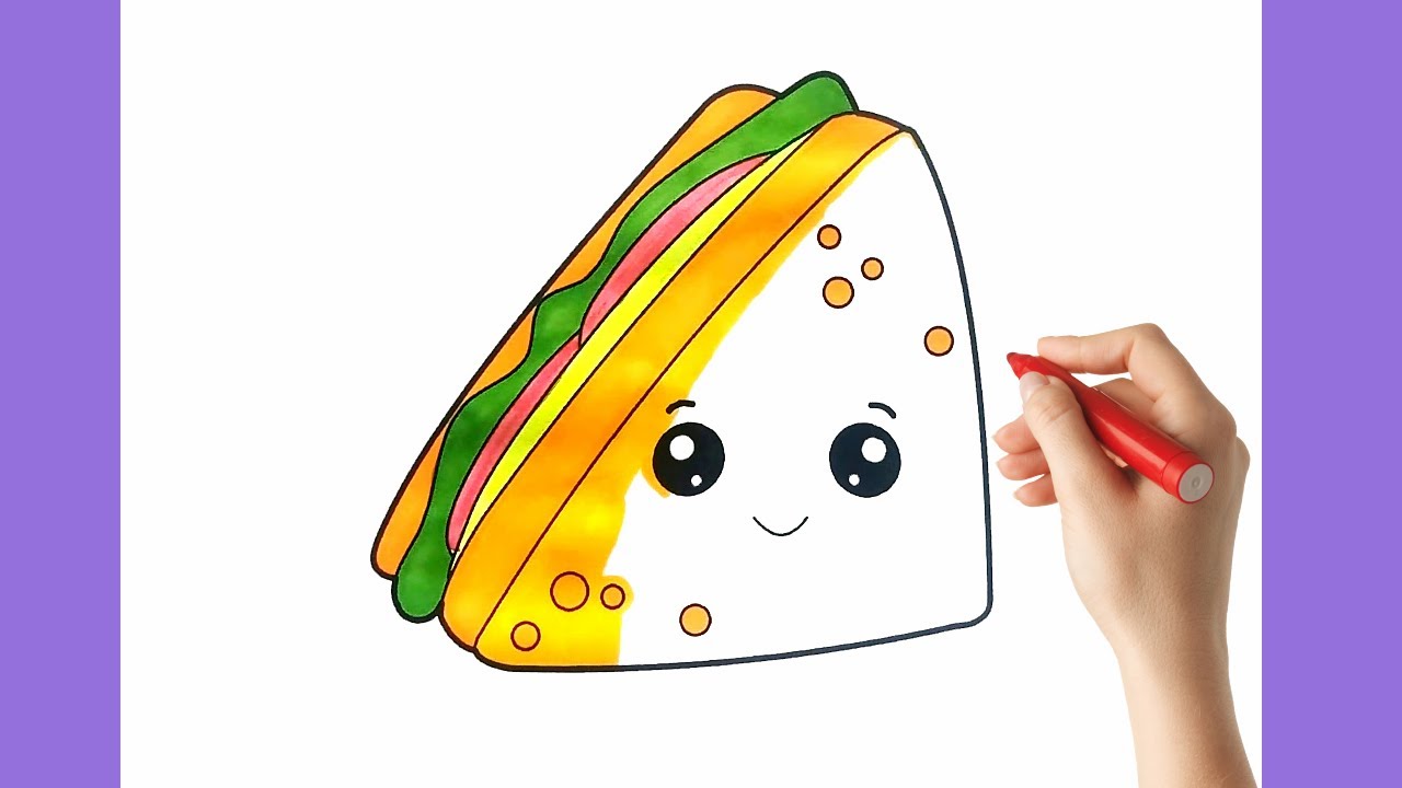 Fast food coloring video for kids easy