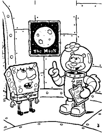Spongebob squarepants coloring page