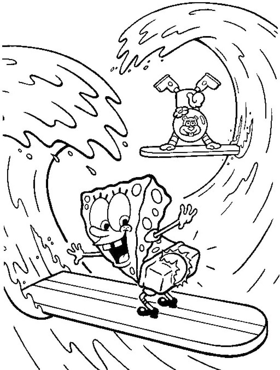 Sandy cheeks coloring pages