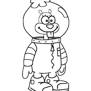 Sandy cheeks coloring pages printable for free download