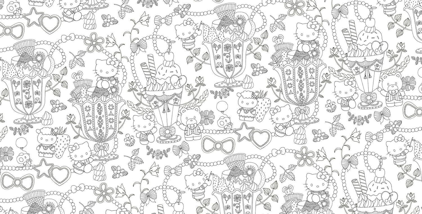 Graphicsha sanrio character coloring book smile japan official â