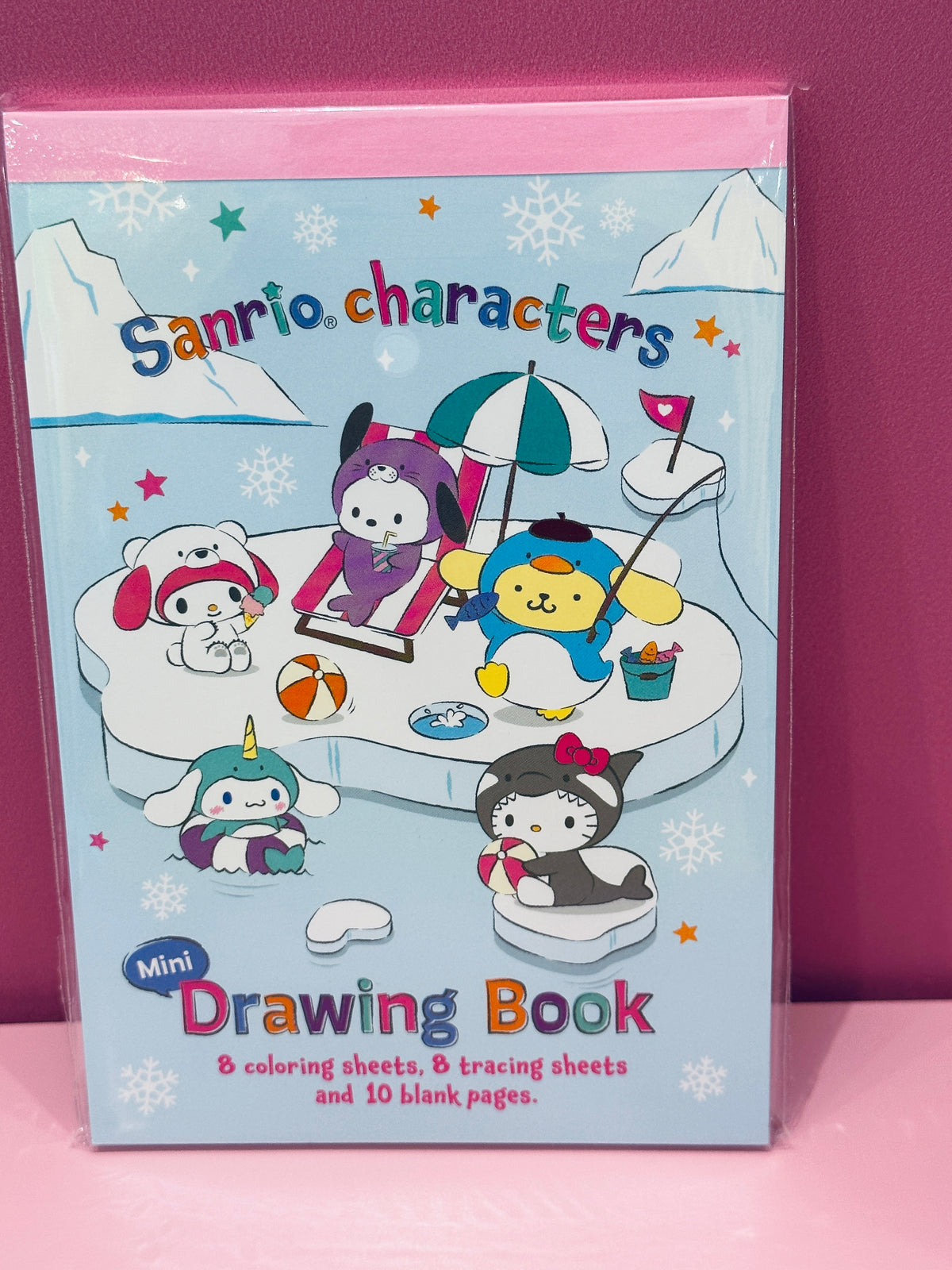 Sanrio characters mini drawing book ice island â i love my kitty shop