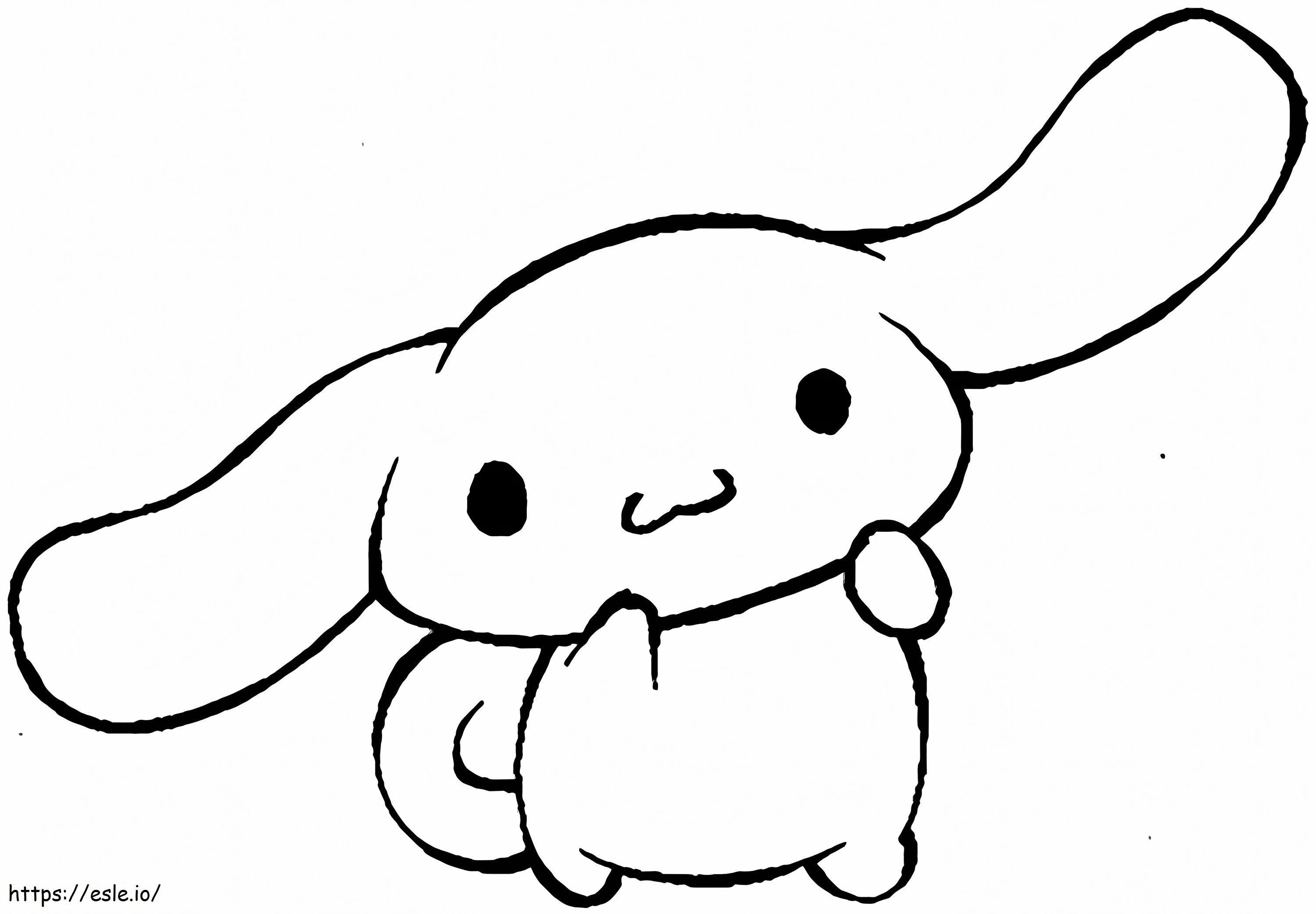 Sanr cinnamoroll coloring page