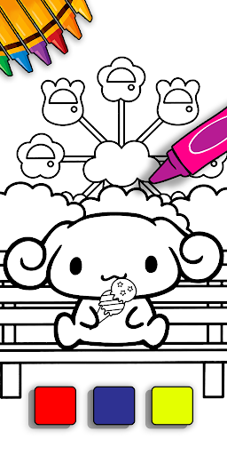 Doll cinnamoroll coloring book