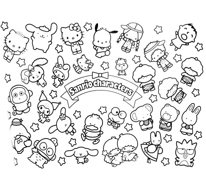 Cinnamoroll coloring pages