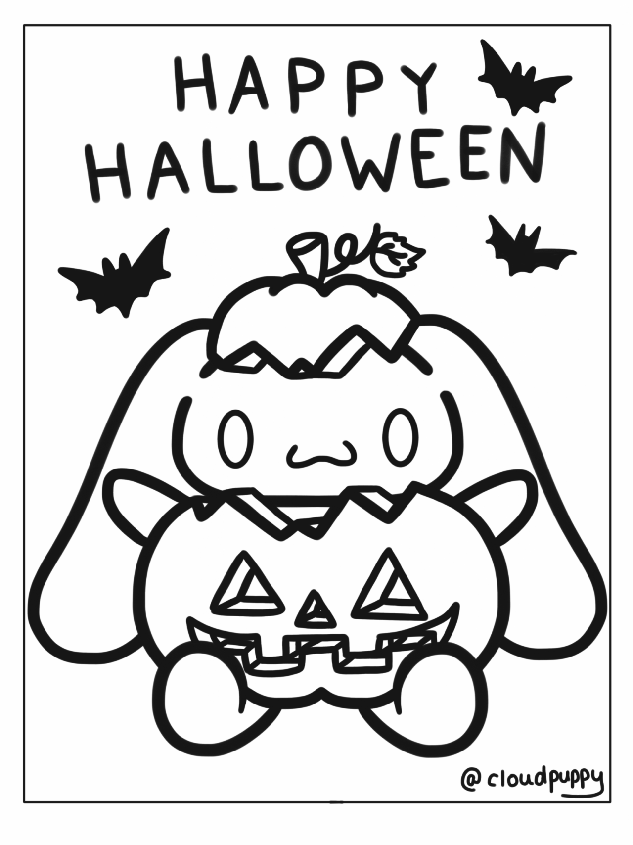 Ððððð ððð â i drew my own cinnamoroll colouring page feel