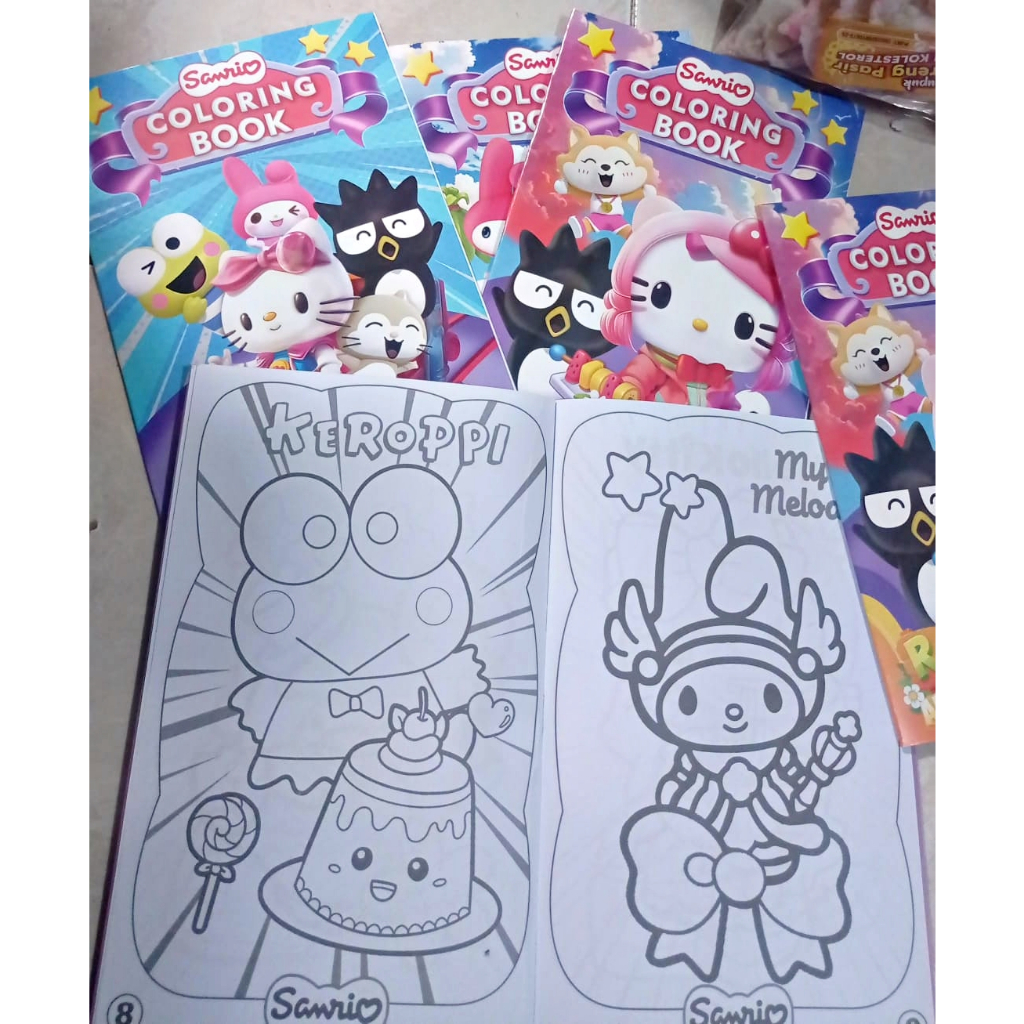 Sanrio coloring book cinnamoroll purin kuromi ilippines
