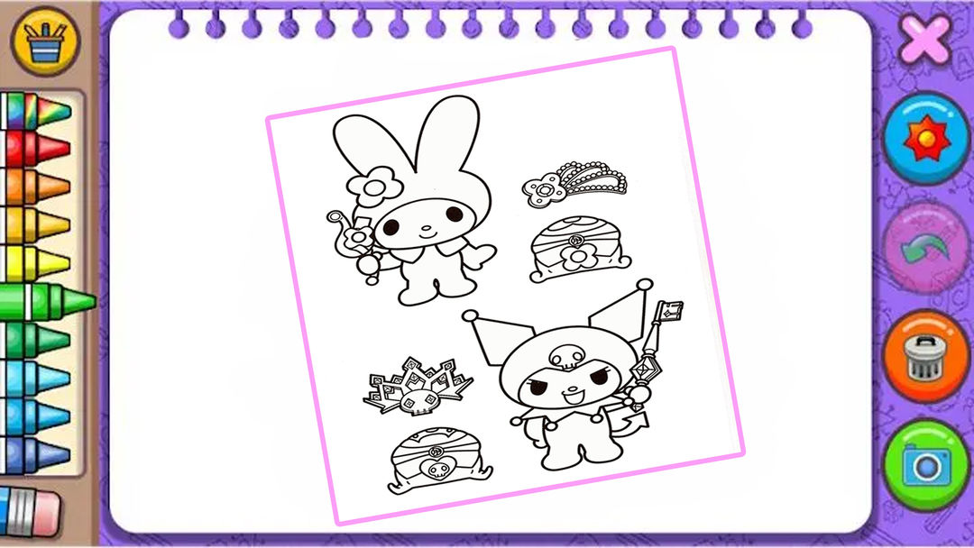 Kuromi sanr coloring android s apk download for free