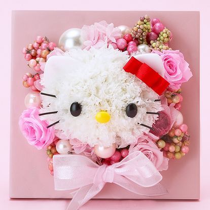 Kawaii hello kitty flower bouquets modes