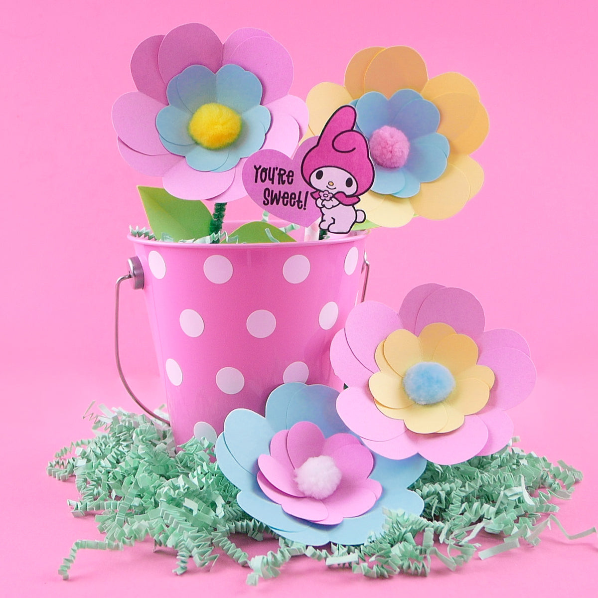 My melody paper flowers