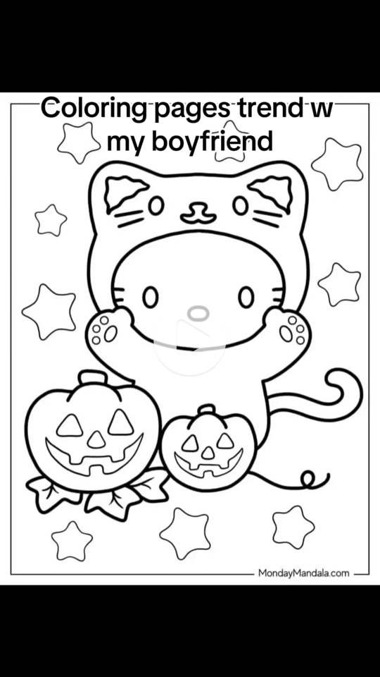 Kitty coloring page