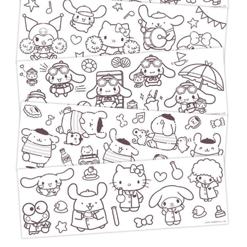 Sanrio roll of coloring stickers series â