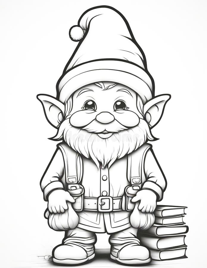Christmas elf coloring page stock illustrations â christmas elf coloring page stock illustrations vectors clipart